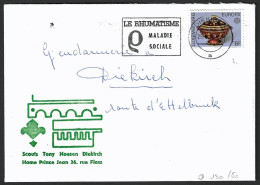 Lettre Diekirch 1976 Scouts T. Noesen - Privées