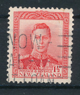Timbre : NEW ZEALAND, NOUVELLE ZELANDE (1941), King Georges VI, Postage & Revenue, 1, 1/2 D, Oblitéré  - Used Stamps