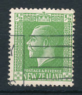 Timbre : NEW ZEALAND, NOUVELLE ZELANDE (1915), King Georges V, Postage & Revenue, 1/2 D, Oblitéré  - Gebruikt