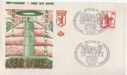 Germany Deutschland 1981 FDC Lilienthal-Gedenkstätte, Festakt, Freiherr-vom-Stein-Schule Gymnasium In Berlin-Spandau - 1981-1990