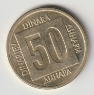 YUGOSLAVIA 1988: 50 Dinara, KM 133 - Yugoslavia