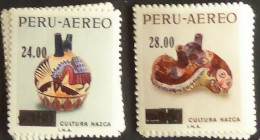 Peru/Pérou  1976  YT N°PE A433-34 Huacos Nazca Surchargés (2 Val) - N** Cote 6€ - Pérou
