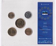 Serie De 5 Pièces Estonie 1992 à 2003 , Neuve Sous Blister - Estonia