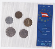 Serie De 5 Pièces Autriche 1971 à 1993 , Neuve Sous Blister - Oesterreich