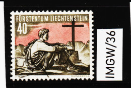 IMGW/36 LIECHTENSTEIN 1955 Michl  337 Gestempelt / Entwertet ZÄHNUNG SIEHE ABBILDUNG - Gebraucht