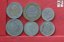 PORTUGAL  - LOT - 6 COINS - 2 SCANS  - (Nº58280) - Vrac - Monnaies