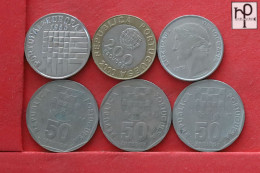 PORTUGAL  - LOT - 6 COINS - 2 SCANS  - (Nº58282) - Mezclas - Monedas