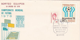 Argentina - 1978 - FDC - World Soccer Championship - Team Draw - San Martin Stamp - Olivos Philatelic Circle -  Caja 30 - FDC