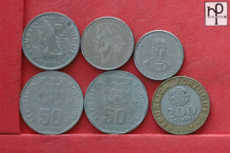 PORTUGAL  - LOT - 6 COINS - 2 SCANS  - (Nº58285) - Mezclas - Monedas