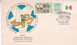 Argentina - 1978 - FDC - International Sports Philately Exhibition - 2nd Group Stamp - F. A. E. F. -  Caja 30 - FDC