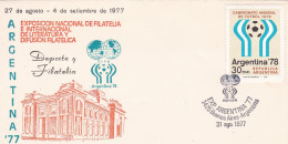 Argentina - 1978 - FDC - Philately And Sports Envelope - World Soccer Championship Stamp -  Caja 30 - FDC