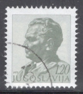Yugoslavia 1974 Single Stamp For President Tito In Fine Used. - Liefdadigheid