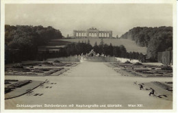 Wien, Schlossgarten Schönbrunn, Neptunbrunnen, Gloriette, Nicht Gelaufen - Schloss Schönbrunn