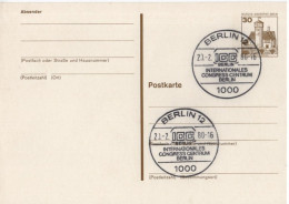 Germany Deutschland 1980 Postcard ICC Internationales Congress Centrum, Canceled In Berlin - 1971-1980
