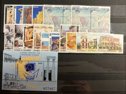 GREECE,1993, FULL YEAR, PERFORATED+IMPERFORATED STAMPS, MNH - Unused Stamps