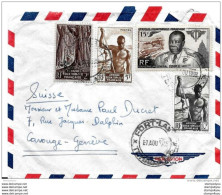 62 - 22 -  Enveloppe Envoyée De Fort-Lamy En Suisse 1955 - Other & Unclassified