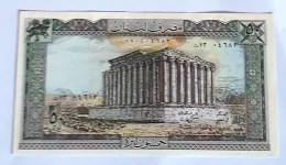 LEBANON - 50 LIVRES  - P 65  (1964-1986)  - UNC - BANKNOTES - PAPER MONEY - CARTAMONETA - - Libano