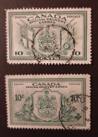 Canada 1942 USED  Sc E10 -E11,  Special Delivery, War & Peace Issue - Gebruikt