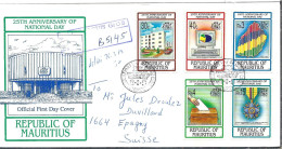 MAURICE Ca.1993: FDC Rec. De Port-Louis Pour Epagny (Suisse) - Maurice (1968-...)