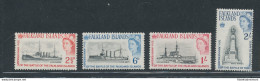 1964 FALKLAND ISLANDS - SG 215/18 - 4 Valori - Serie Completa - 50. Anniversario Battaglia Delle Falkland - MNH** - Autres & Non Classés