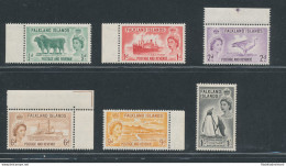 1955-57 FALKLAND ISLANDS - SG 187/192 - 6 Valori - Serie Completa - MNH** - Other & Unclassified