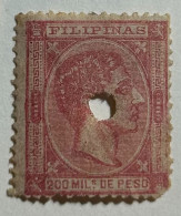 1878-1879.- FILIPINAS. Edifil Nº 49. Nuevo Con Fijasellos Y Perforado * - Filipinas