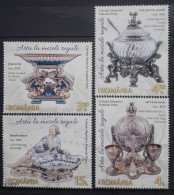 Romania 2017, Royal Dining Pottery, MNH Stamps Set - Unused Stamps