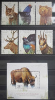 Romania 2019, Protected Fauna In Romania, MNH S/S And Stamps Set - Neufs