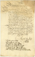 Sachsen-Lauenburg Herzog August (1577-1656) Ratzeburg 1644 Autograph Otterndorf Fruchtbringende Gesellschaft - Personajes Historicos