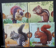 Romania 2020, Squirrels, MNH Stamps Set - Unused Stamps