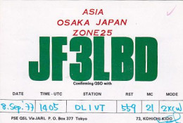 AK 203390 QSL - Japan - Osaka - Radio Amateur