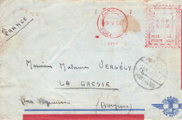 EGYPT - AIRMAIL 1984 - FRANCE -METER-  / 6031 - Lettres & Documents