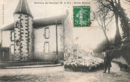 St Mesme , Environs De Dourdan * Rue Du Village * Berger Et Troupeau De Moutons * Villageois - Other & Unclassified