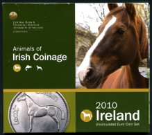 Irland 2010 Kursmünzensatz/ KMS Im Folder BU (MZ1305 - Irlanda