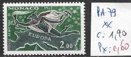 MONACO PA 79 ** Côte 1.90 € - 1962