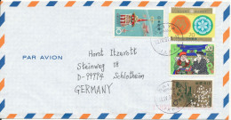 Japan Air Mail Cover Sent To Germany 18-4-1994 With Nice Stamps - Poste Aérienne