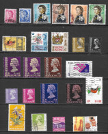 HONG KONG LOT 24 TIMBRES OBLITERES BONNES PETITES VALEURS COTE 79,45 € - Collezioni & Lotti