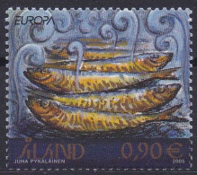 Aland CEPT 2005 Yvertn°  251 *** MNH Cote 3 € La Gastronomie Poissons Fish Vissen - 2005