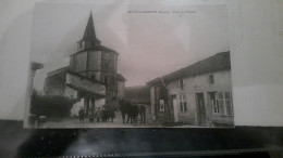 55 SAULX EN BARROIS LA  PLACE DE L EGLISE VOYAGEE - Sonstige & Ohne Zuordnung