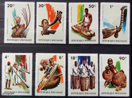 Rwanda 1973, Musical Instruments, MNH Stamps Set - Ongebruikt