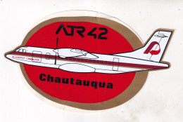 Autocollant Avion -  ATR 42 Chautauqua - Pegatinas