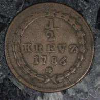  Allemagne / Germany, Charles Theodor, 1/2 Kreuz (Kreuzer), 1786, , Cuivre (Copper), TB (F),
KM#438 - Petites Monnaies & Autres Subdivisions