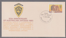 Australia 1983 - Jaycees 50th Anniversary First Day Cover - Cancellation Greenacres SA - Brieven En Documenten