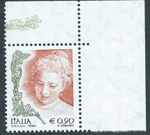 Italia 2004; La Donna Nell' Arte Da € 0,90 ; Angolo Superiore Destro - 2001-10:  Nuevos