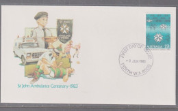 Australia 1983 - St John's Ambulance First Day Cover - Cancellation Perth WA - Briefe U. Dokumente