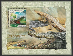 SE)2007 MOZAMBIQUE, WILDLIFE, THE NILE CROCODILE, SS, MNH - Mozambique