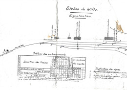 Plan Gare - Station De Wiltz - CFL Du 01.05.1931 - Altri Disegni