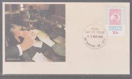 Australia 1984 - Ausipex Exhibition First Day Cover - Cancellation - Mt Barker SA - Covers & Documents