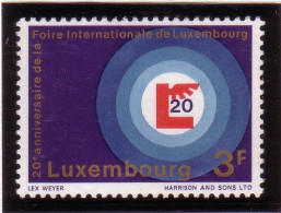 Luxembourg 1968  N°722 XX 20ème Anniversaire De La Foire Internationale De Luxembourg - Neufs