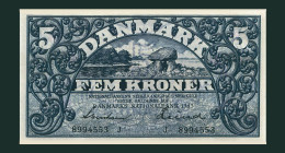 # # # Banknote Dänemark (Denmark) 5 Kroner 1943 (P-30) UNC # # # - Dänemark